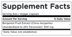 Bergamot Extract 500 mg 30 Capsules